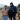 Woman and Man standing on mountain in cold weather